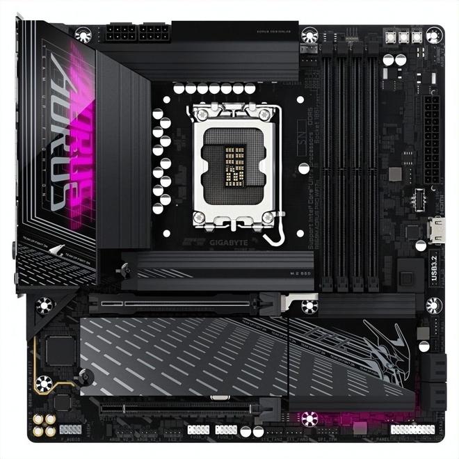 +WiFi7+USB4中端板玩出旗舰范儿mg不朽情缘技嘉B860M电竞雕：全快拆(图4)